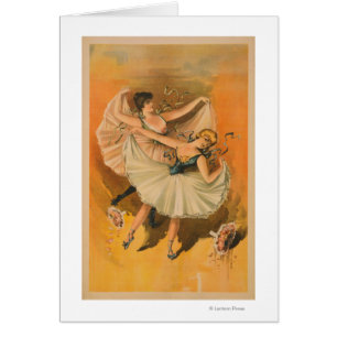Affiche théâtrale de deux ballerines