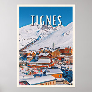 Affiche Tignes Station de ski