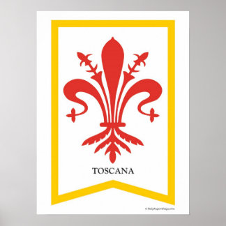 Affiche Toscane Toscane Italie