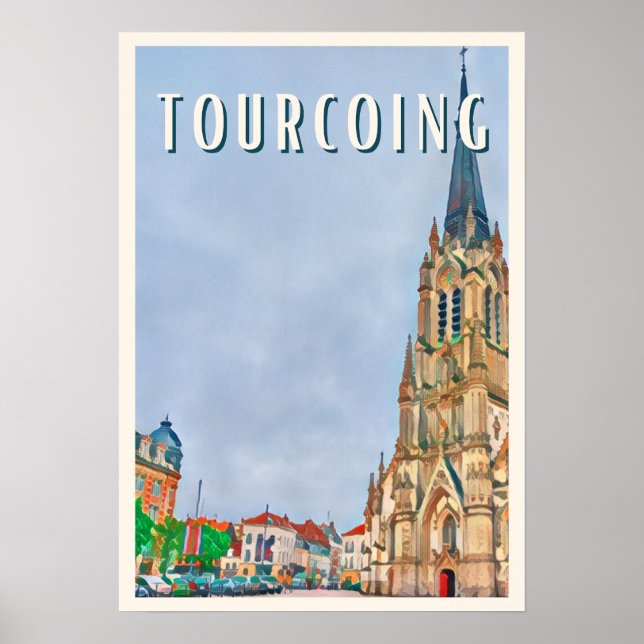 Affiche Tourcoing Photo Vintage  Poster (Vorne)