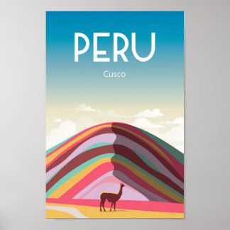 Affiche touristique au Pérou