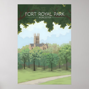 Affiche touristique de Fort Royal Park Worcester