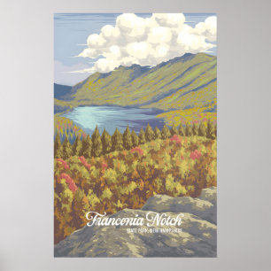 Affiche touristique du parc d'État de Franconia No