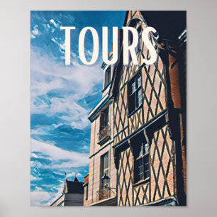 Affiche Tours Photo Vintage