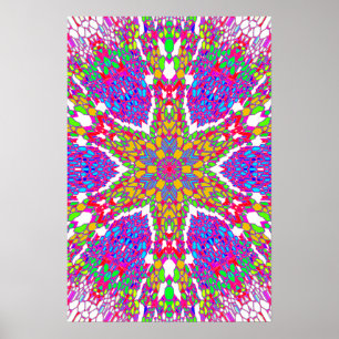 Affiche Trippy : Psychédélique Abstraite
