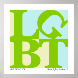 Affiche troposphérique de bruit de LGBT