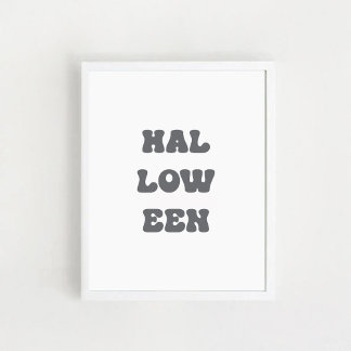 Affiche typographique Halloween