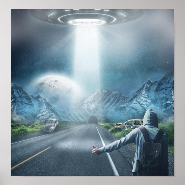 Affiche UFO Hitchhiker (Devant)