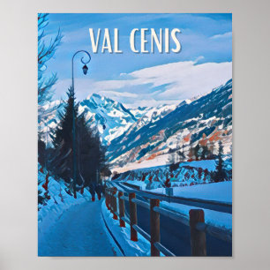 Affiche Val-Cenis Station de ski