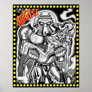 Affiche Vana DeVinyl™/Science Fiction Thrills!