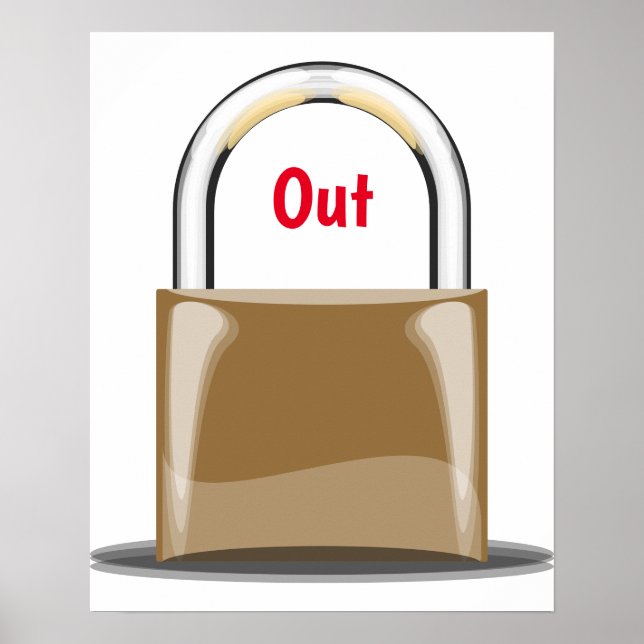 Affiche Verrouillé (Devant)