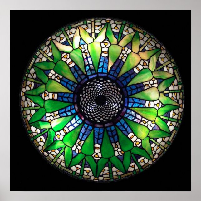 Affiche verte Tiffany (Devant)