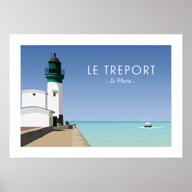Affiche Vintag / Poster - Le Treport (Vorne)