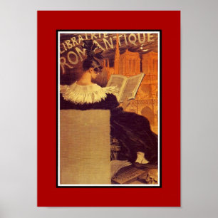 Affiche Vintage Artistes Célèbres Librairie Romant