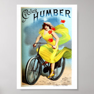 Affiche vintage Cycles Humber