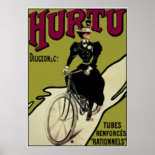 Affiche vintage de bicyclette : Bicyclettes de
