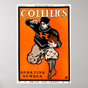Affiche vintage de football américain par Penfield