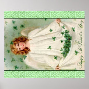 Affiche vintage de la Saint Patrick