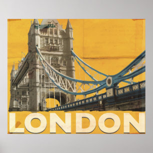 Affiche vintage de Londres