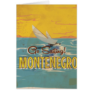 Affiche vintage de voyage de Monténégro