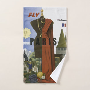 Affiche vintage de voyage mode surréaliste Fly Par