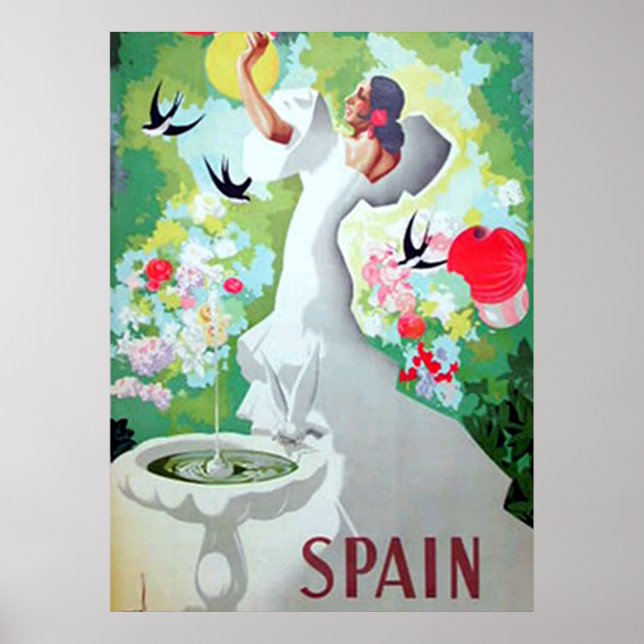 Affiche vintage d'Espagne (Devant)