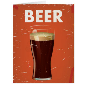 Affiche vintage du commerce de la bière.