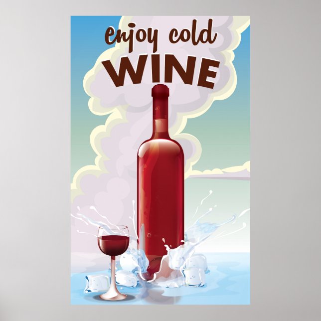 Affiche vintage du vin (Devant)