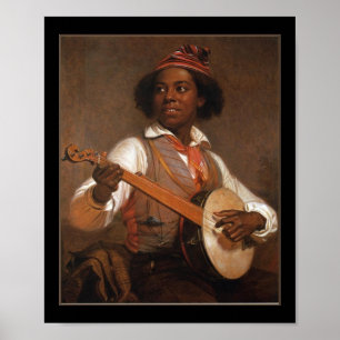 Affiche Vintage Le Joueur de Banjo
