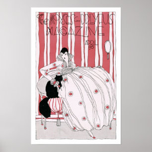 Affiche vintage ou copie de la publicité de mode