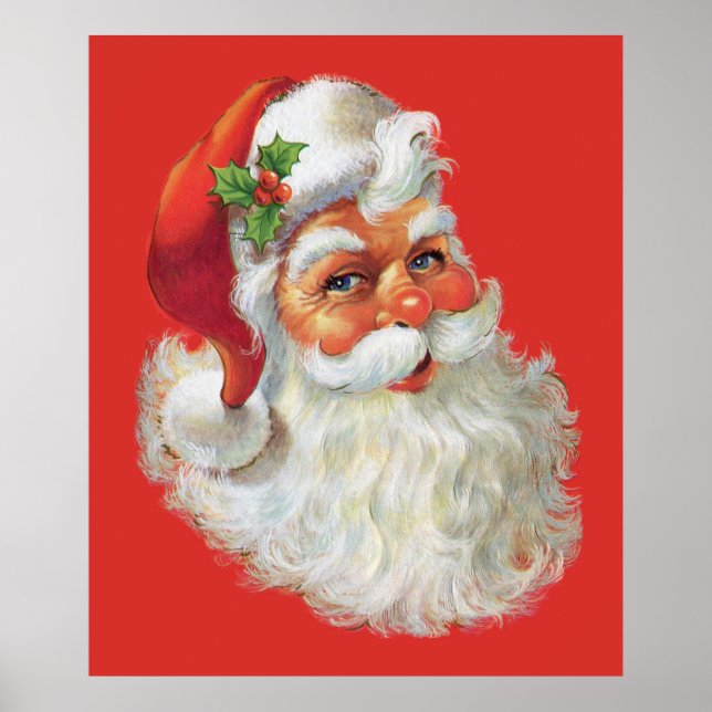 affiche vintage santa claus (Devant)