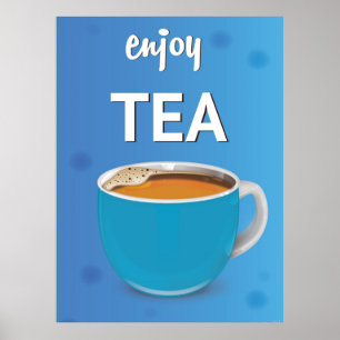 Affiche vintage Tasse de Thé