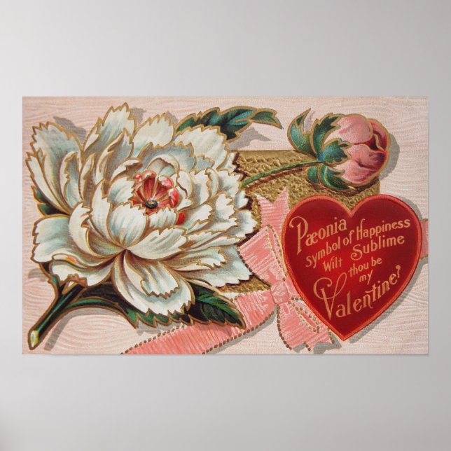 Affiche vintage Valentine (Devant)