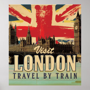 Affiche vintage Visit London