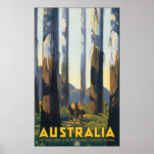 Affiche Vintage voyage Australie