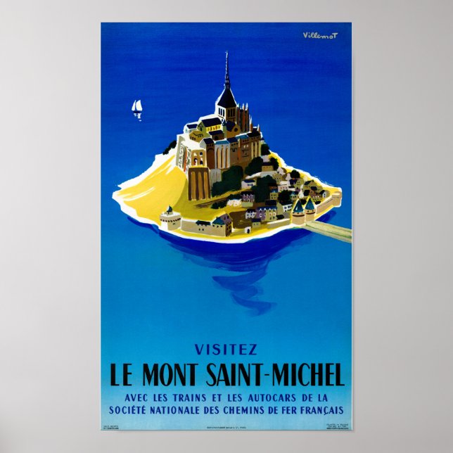 Affiche Vintage voyage de France restaurée (Devant)