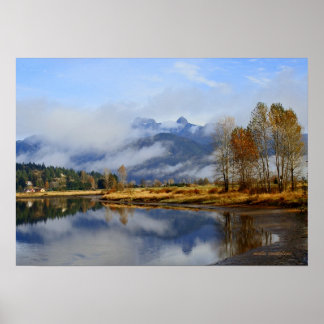 Affiche vue sur la rivière