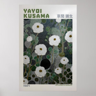 Affiche Yayoi Kusama - Fleur inspirée de Yayoi Kus