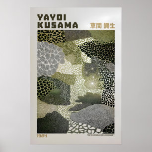 Affiche Yayoi Kusama - Yayoi Kusama Inspirée Verte