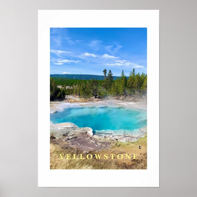 Affiche Yellowstone Thermal Hot Pot (Devant)