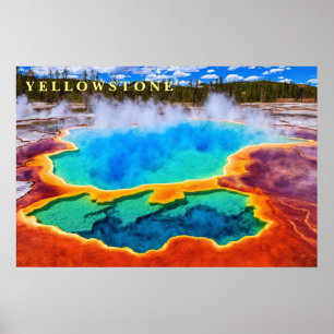Affiche Yellowstone Thermal Hot Pot