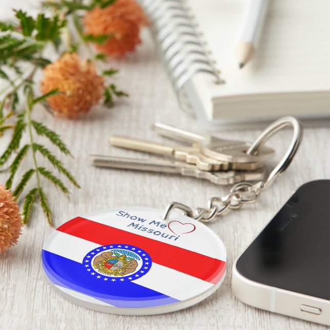 Afficher Amour Missouri avec Initiales Drapeau Pat (Devant droit)