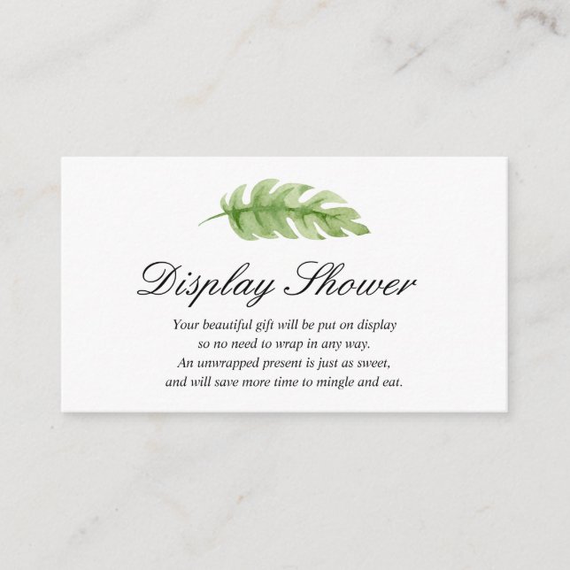 Afficher la carte d'insertion de Baby shower (Devant)