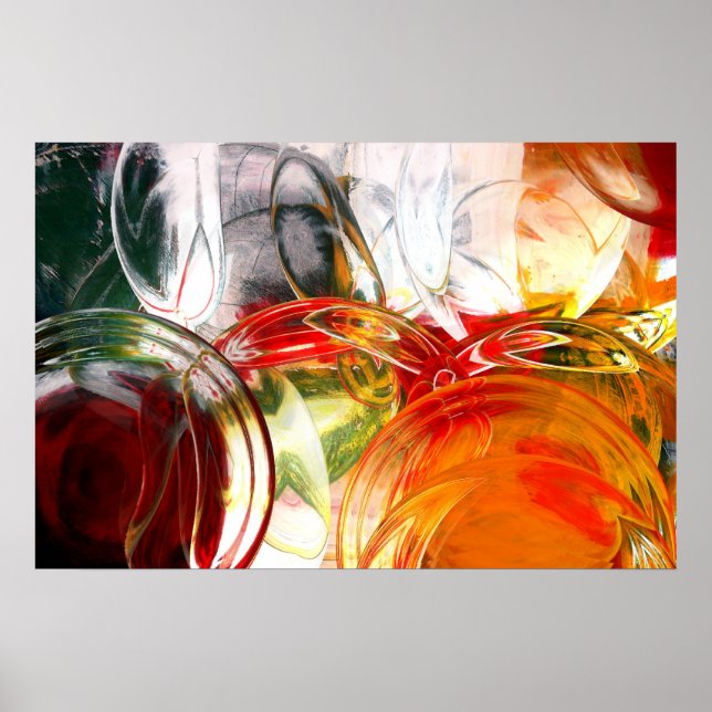 Affiches Abstraites de l'ordinateur - Impression A (Devant)