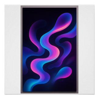 Affiches Abstraites Neon Dreams| Couleurs Modernes