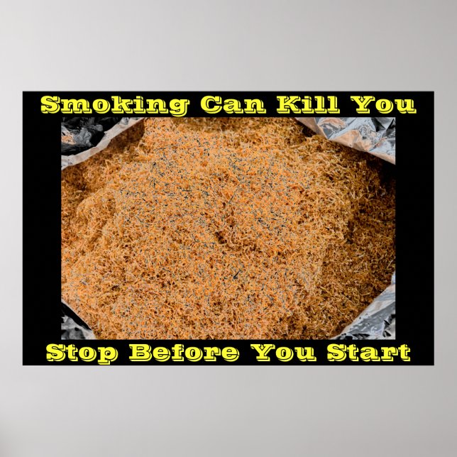 affiches anti-tabac sur Black (Devant)