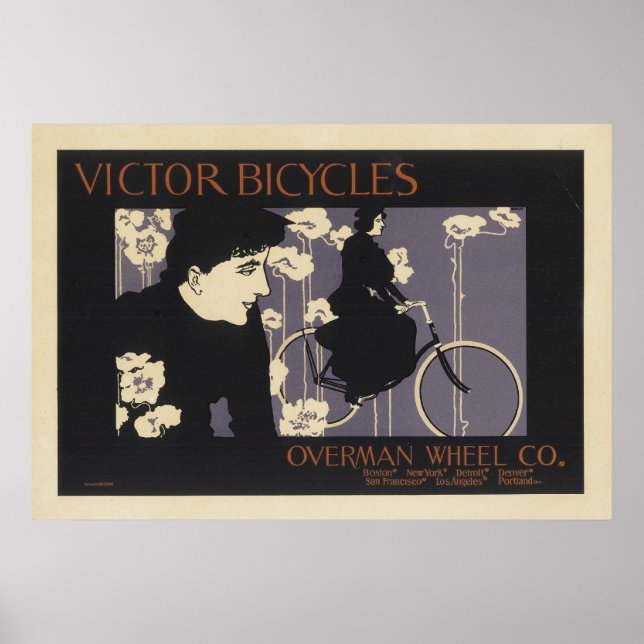 Affiches Art Nouveau - Vélos Victor (Devant)