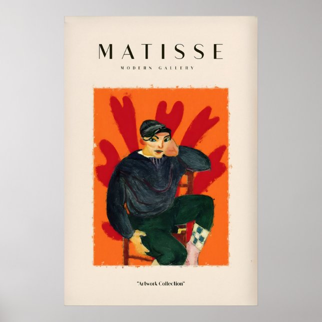 Affiches d'art de Matisse - Figure assise au chape (Devant)