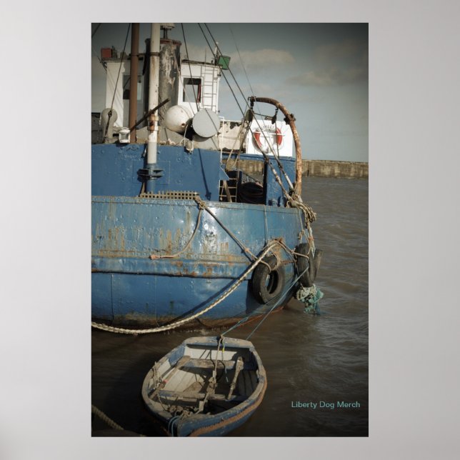 AFFICHES DE BATEAUX - NAVIRE - PLAGE - PHOTOGRAPHI (Devant)