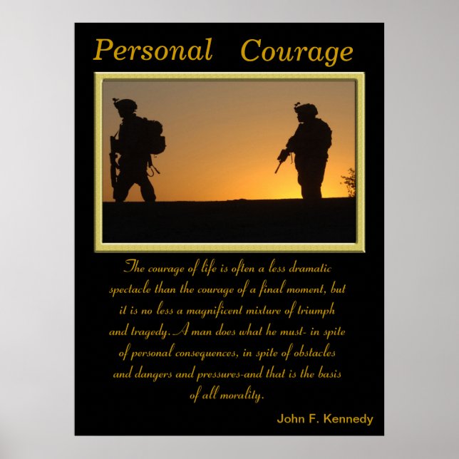 Affiches de courage personnel 2 (Devant)